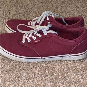 Maroon vans!